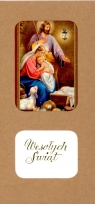 Karnet świąteczny BN DL Okienko 6320 z wymiennymi życzeniami religijny lub
