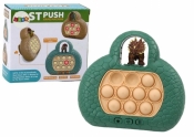 Gra Zręcznościowa pop It dinozaur konsola 4 tryby