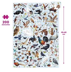 Czuczu. Puzzlove Ptaki Polski 200 el. puzzle rodzinne