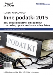 INNE PODATKI 2015 pcc, podatki lokalne, od spadków i darowizn, opłata skarbowa, rolny, leśny