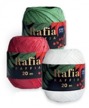 Rafia 20m Christmas, 1 szt.