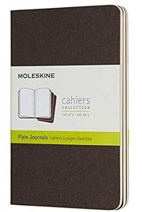 Zestaw 3 zeszytów Cahier Journals 9x14 gładki kaw