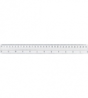 Linijka GRAND plastikowa z uchwytem - 30cm/12cali