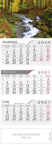Kalendarz 2021 Trójdzielny Ruczaj CRUX