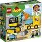 Lego Duplo 10931, Ciężarówka i koparka gąsienicowa