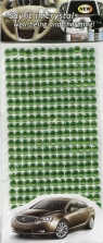 Kryształki samoprzylepne ozdobne 260 sztuk zielone