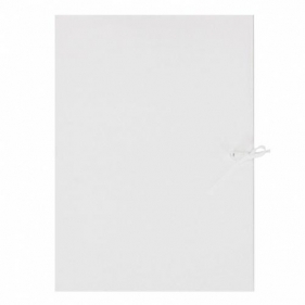 Teczka wiązana A4 papierowa biała