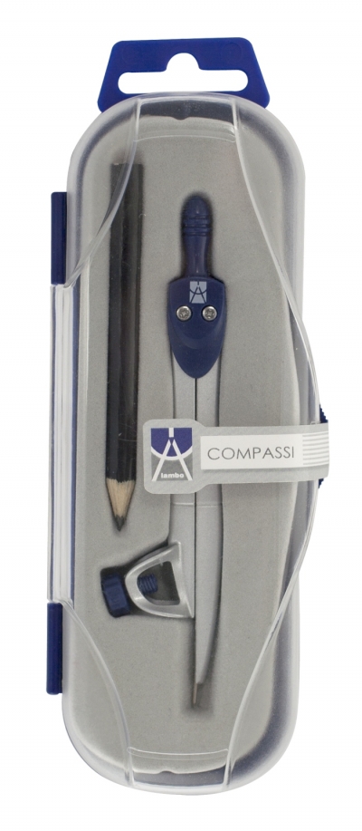 Cyrkiel Compassi metalowy + ołówek kasetka (LC780)