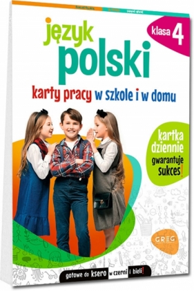 Język polski. Karty pracy w szkole i w domu - klasa 4 - Karolina Cichocka