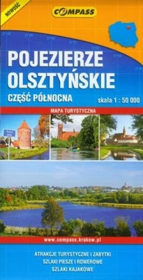 Pojezierze olsztyńskie część północna skala 1:50000