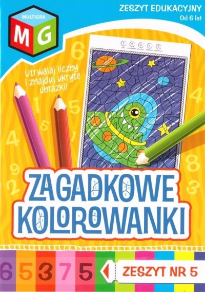 Zagadkowe Kolorowanki: Zeszyt nr 5 (51320)