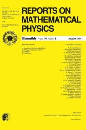 Reports On Mathematical Physics 96/1 Pergamon