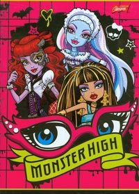 Zeszyt A5 Monster High w trzy linie 16 stron oczy