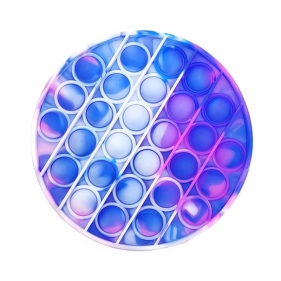 Pop it, Fidget toys, zabawka sensoryczna, antystresowa, gniotek Push Pop Bubble - biało-różowo-granatowy (1005216)