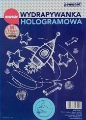 Wydrapywanka hologramowa A4 srebrno-niebieska