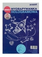 Wydrapywanka hologramowa A4 srebrno-niebieska