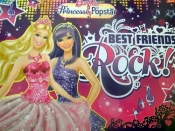 Podkład szkolny obustronny na biurko Barbie Princess and Popstar - <br />