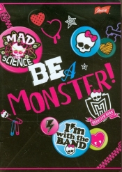 Zeszyt A5 Monster High w kratkę 60 kartek okładka laminowana - <br />