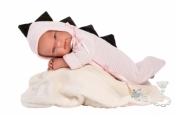 Lalka 84320 bobas Tina śpioszki smok 43cm