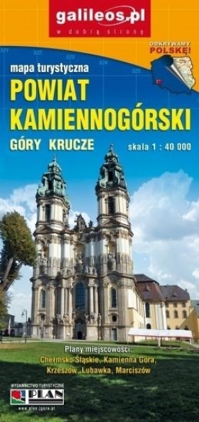 Mapa turystyczna - Powiat Kamiennogorski 1:40 000 - Opracowanie zbiorowe