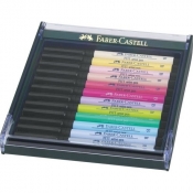 Zestaw Faber-Castell Pitt Artist Pen Brush, 12 kolorów - pastel (267420)