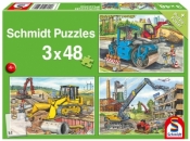 Puzzle 3x48 Pojazdy budowlane G3