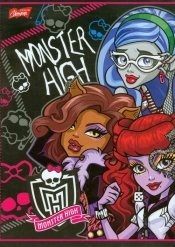 Zeszyt A5 Monster High w trzy linie dwukolorowa 16 stron - <br />