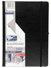 Kalendarz 2025 A4 dzienny Jazz czarny