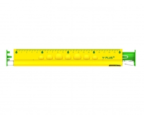 Linijka 4w1, 20 cm - linijka, gumka, temperówka, ołówek