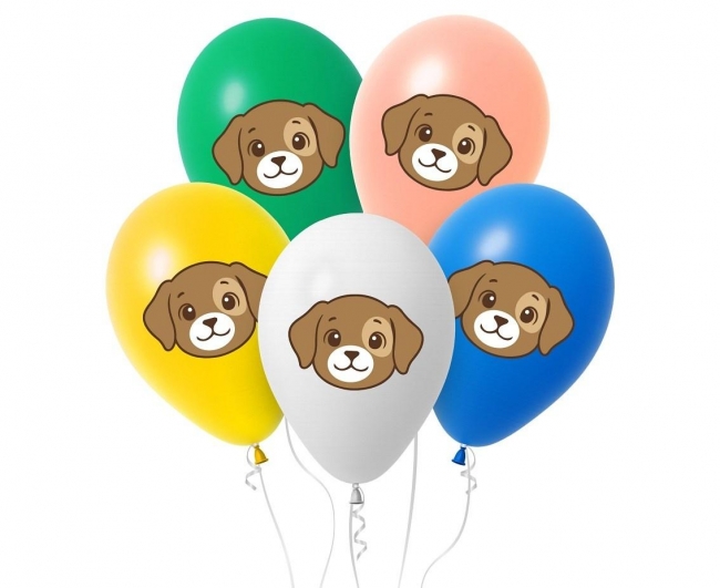 Balony Piesek 30cm 5szt