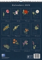 Oxford, Kalendarz ścienny A4 2024 - Botanic