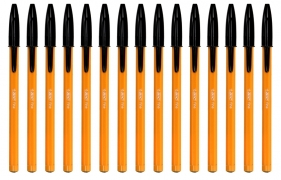 15x Długopis BIC Orange Fine - czarny