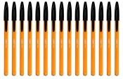 15x Długopis BIC Orange Fine - czarny