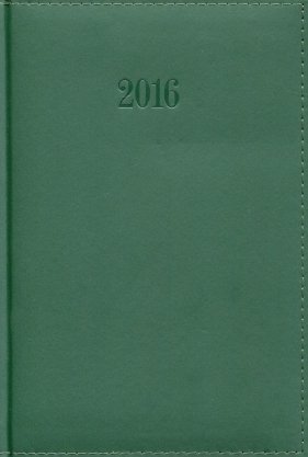 Kalendarz 2016 Książkowy dzienny A5 Lux zielony - <br />