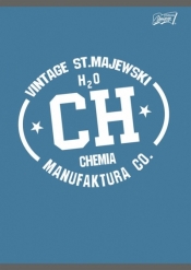 Zeszyt a5 60k krata laminowany chemia ściąga college