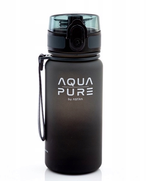 Astra, Bidon Aqua Pure 400ml - grey/black