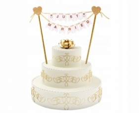 Dekoracja na tort Godan Just Married (QT-DTJM)