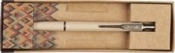 Długopis Zenith 7 Retro w etui - kolor beżowy