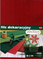 Filc w arkuszach 20x30 cm 10 sztuk mix