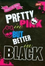 Zeszyt A5 Monster High w kratkę 60 kartek okładka laminowana Pretty Pink