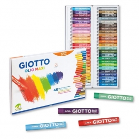 Kredki pastelowe olejne Giotto Olio Maxi - 48 kolorów (F293200)