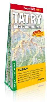 Tatry Mapa panoramiczna; laminowana mapa turystyczna 1:28 000 - Opracowanie zbiorowe