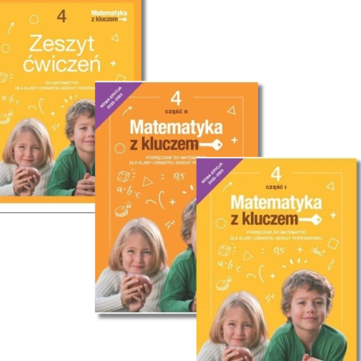 Pakiet: Podręczniki + zeszyt ćwiczeń. Matematyka z kluczem 4. Część 1 i 2. Matematyka. Szkoła podstawowa. Klasa 4.