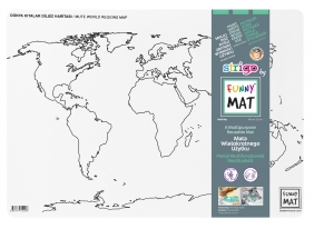 Mata transparentna Funny Mat - Mapa Świata Kontynenty