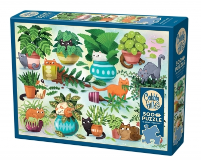 Puzzle 500 Koty kontra rośliny 113580