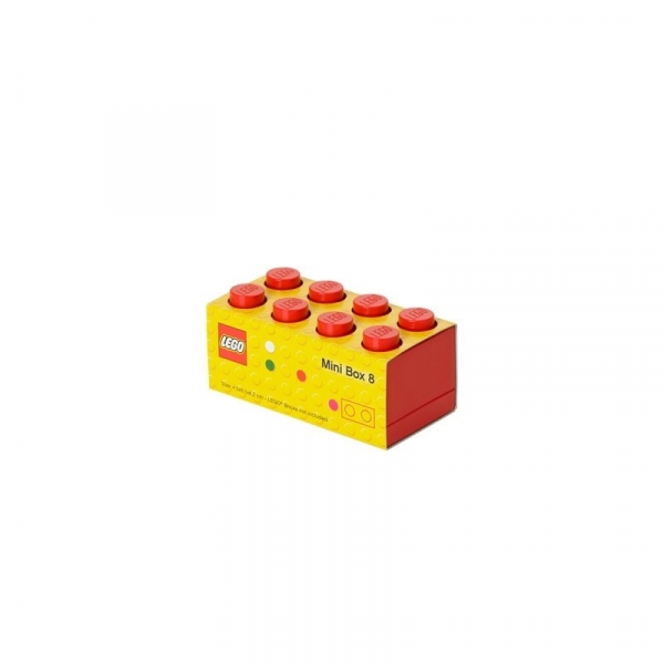 Lego, minipudełko klocek 8 - Czerwone (40121730)