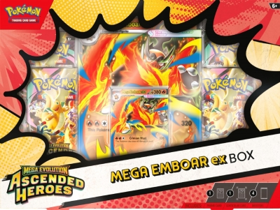 Pokemon TCG ME02,5 Mega Emboar ex Box