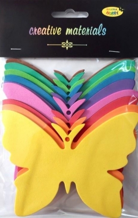 Motyle z pianki 11,5x8,5cm 9szt