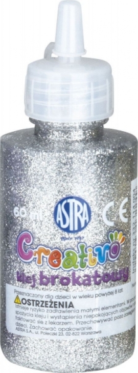 Klej brokatowy Astra, 12 szt. x 60ml