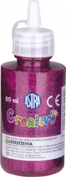 Klej brokatowy Astra, 12 szt. x 60ml